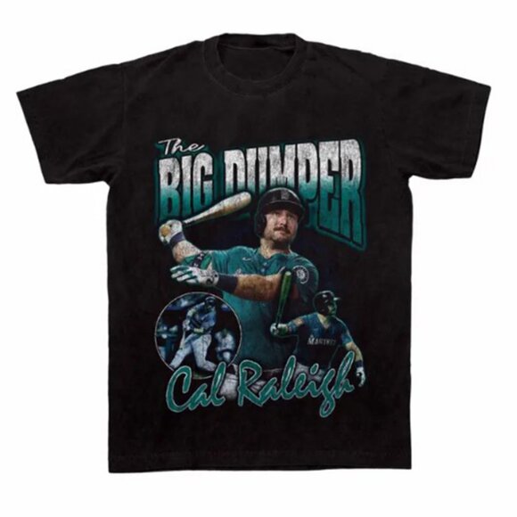Gildan | Shirts | Cal Raleigh The Big Dumper Oversized Bootleg Mariners ...